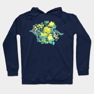 Green Flowers Hoodie